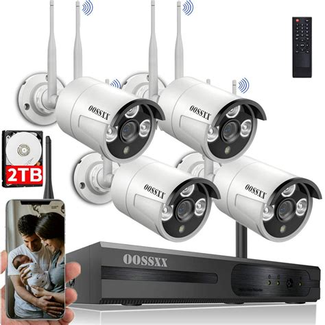 Wireless Security Camera System Oossxx 30mp Home Surveillance Cameras