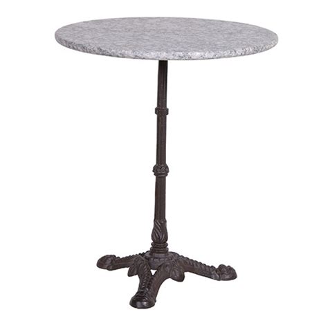 Round Marble Top Bistro Table