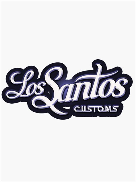 Los Santos Customs Classic Sticker For Sale By Snokeoleruda Redbubble