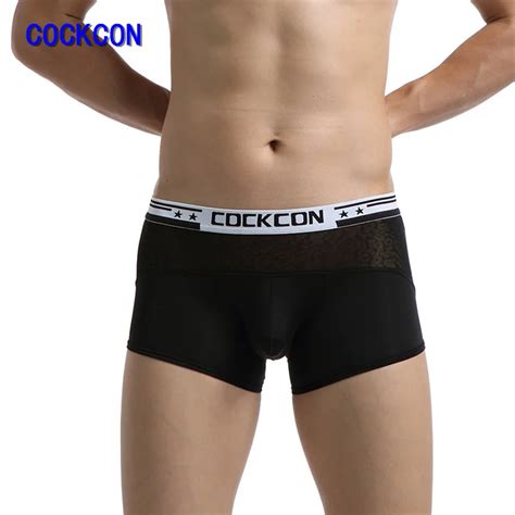 Cockcon Mens Boxers Underwear Brand Boxer Man Shorts Soft And Breathable With Inner Male
