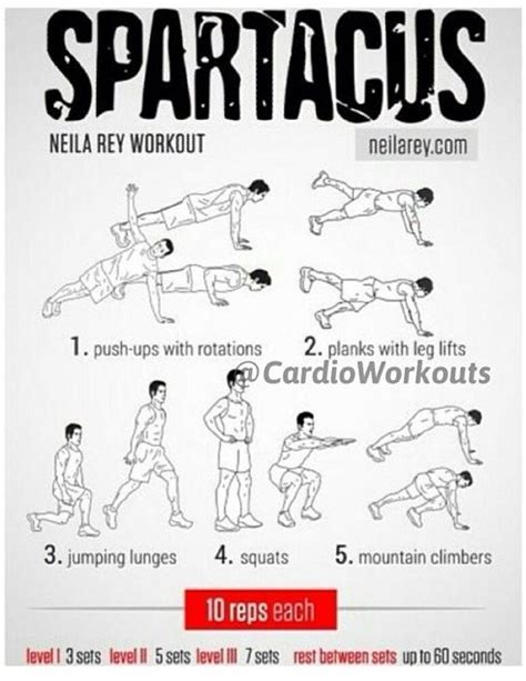 Spartan Circuit Spartacus Workout Neila Rey Workout Workout
