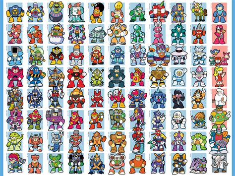 Every Mega Man Boss Ever By Jjmccullough On Deviantart