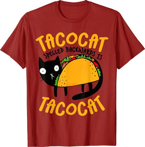 Taco Cat Shirt Funny I Love Tacos Shirts Clothing