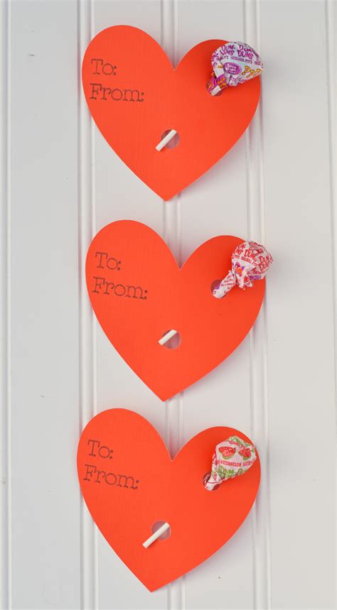 Easy Heart Lollipop Holder Valentines with Cricut
