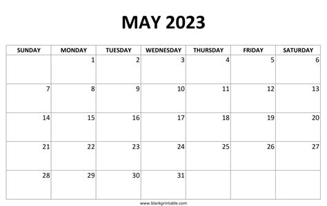 May 2023 Calendar Printable Monday Start Us Holidays And Observances