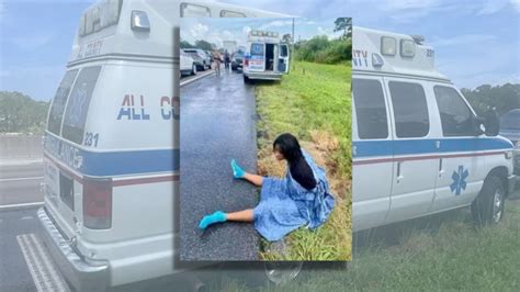 Sick Ride Woman In Hospital Gown Takes Ambulance On Joyride In Port St Lucie