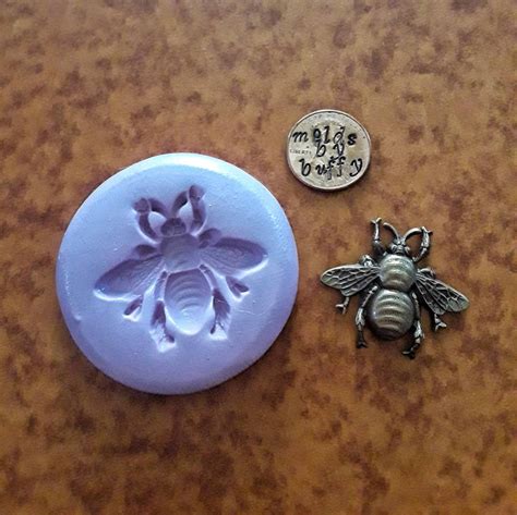 Bumble Bee Mold Honey Bee Silicone Flexible Mold Resin Mold Etsy Clay Stamp Jewellery