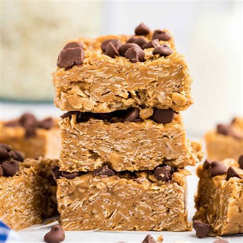 No Bake Peanut Butter Oatmeal Bars Princess Pinky Girl