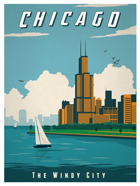 Travel Poster From Ideastorm Chicago Retro Poster Gig Poster Retro
