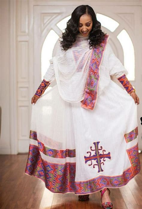 Simple Elegant Ethiopian Traditional Dresstraditional Habesha Kemis 22 Republics Ph