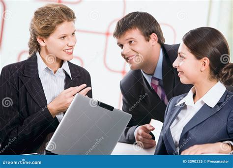 Three People Stock Image Image Of Communication Friends 3390225