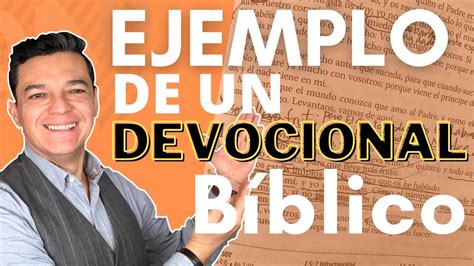 Ejemplo De Un Devocional Biblico Diario Cómo Se Hace Un Devocional