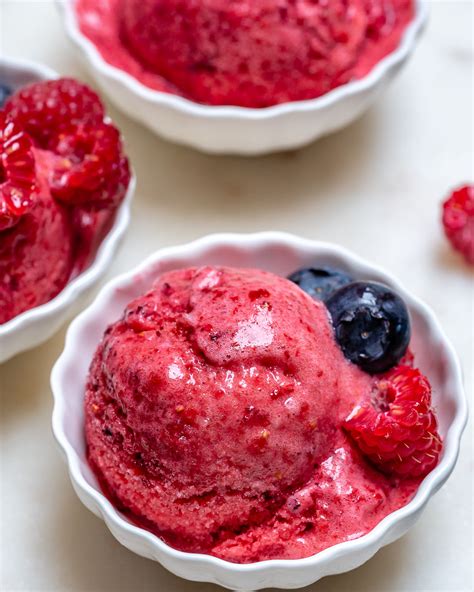 Healthy Mixed Berry Sorbet For A Sweet Clean Eating Treat Clean Food