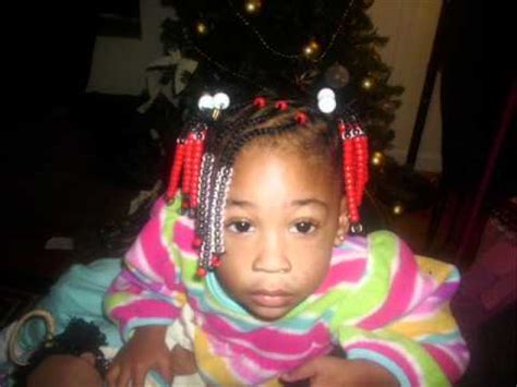 To bead or not to bead. Natural kids hairstyle: Beads, braids, and ponytails - YouTube