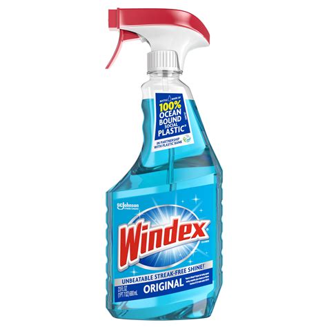 Windex Glass Cleaner Spray Bottle Original Blue 23 Fl Oz