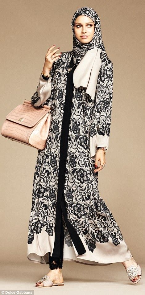 dolce and gabanna launches hijab and abaya collection for muslim customers daily mail online