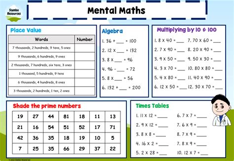 Grade 5 Mental Maths Worksheets Free Printables Math Worksheets