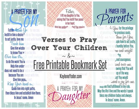 Verses To Pray Over Your Children And Free Printable