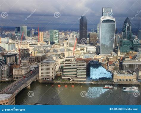 The City Of London Skyline Editorial Image Image Of England Bridge