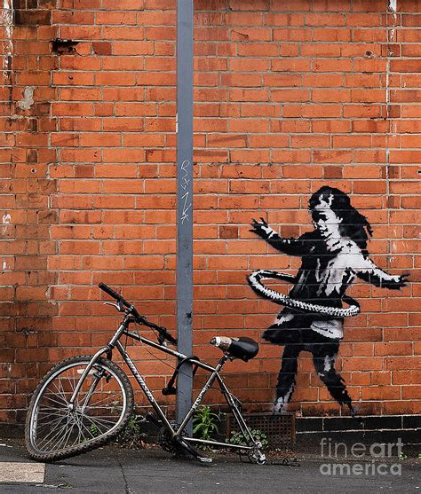 Banksy Hula Hoop Girl Street Art Photograph By My Banksy Pixels