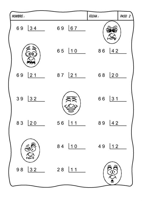 Divisiones De Dos Cifras Juegos Division Por Dos Cifras Paso A Paso
