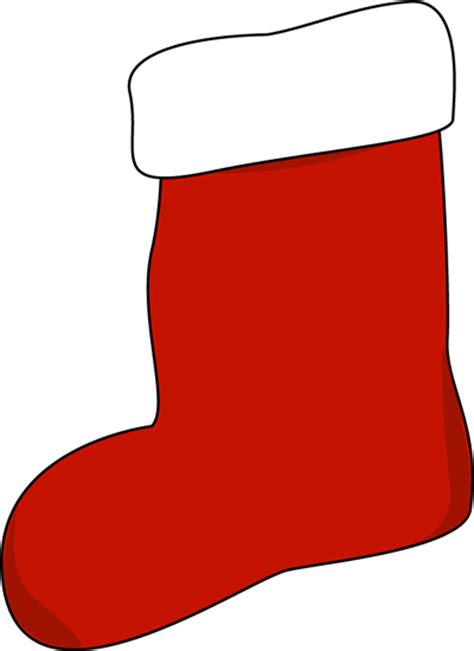 Red Stocking Clip Art Red Stocking Image