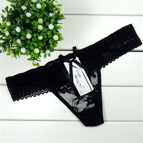 Buy Newest Pretty Lace G String Lady Cotton Thong