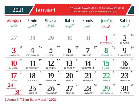 Download Kalender 2022 Yang Ada Pasaran Jawa 2022 2022