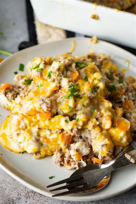 Low Carb Ground Beef And Cauliflower Rice Casserole Oh Sweet Basil