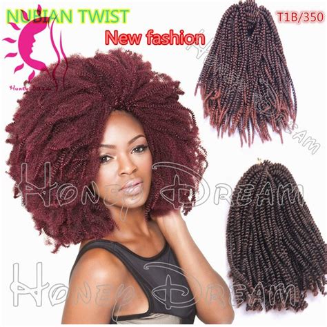 Hot Sale 16inch Nubian Twist Spring Curl Crochet Braids Synthetic Kinky