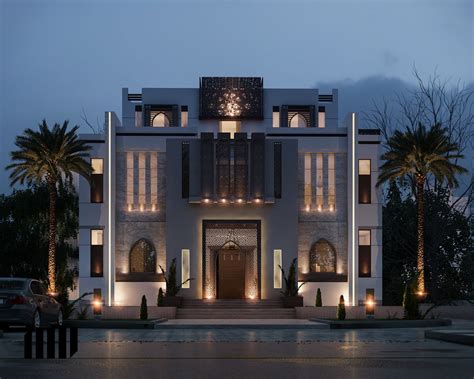 Islamic Villa Uae On Behance Modern Architecture Building Classic