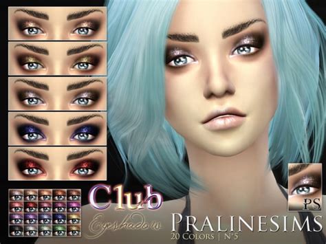The Sims Resource Club Eyeshadow By Pralinesims • Sims 4 Downloads