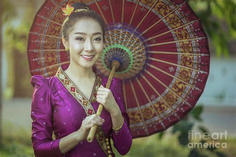 Beautiful Laos Woman Photograph By Sasin Tipchai