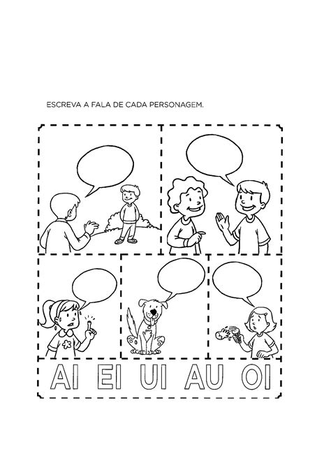 Atividade De Portugues 1 Ano Encontro Vocalico