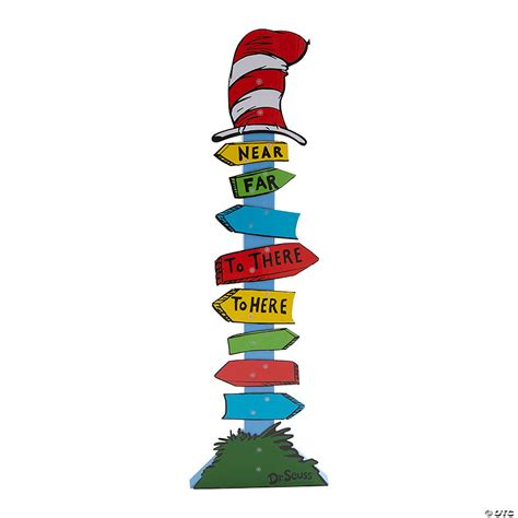 Dr Seuss Directional Sign Oriental Trading