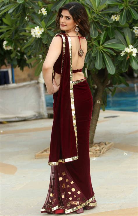 Maroon Embroidered Velvet Saree With Blouse Stylefunia 827848