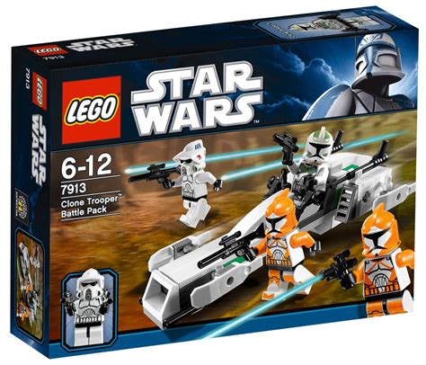 Discover the exciting world of star wars with lego® star wars™ construction sets. LEGO Star Wars 7913 pas cher, Clone Trooper Battle Pack
