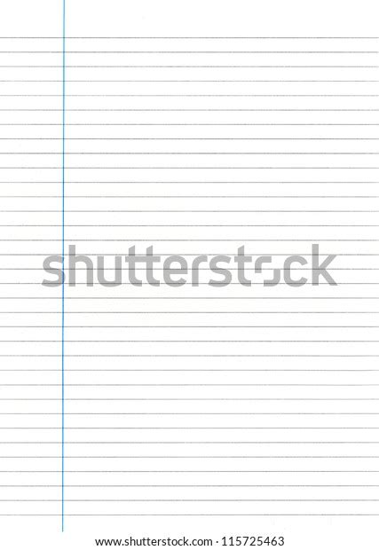 Sheet Lined Paper Stock Photo Edit Now 115725463