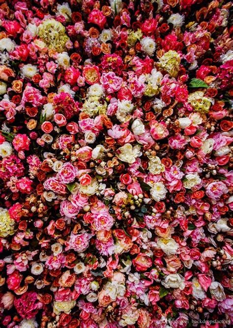 2019 Romantic Flower Wall Backdrop Wedding Pink Red Peony