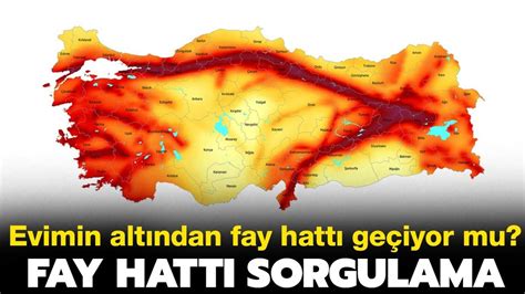 Evimin altından fay hattı geçiyor mu Türkiye depren ve fay hattı