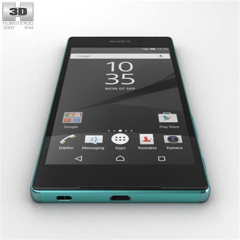 Sony xperia z5 android smartphone. Sony Xperia Z5 Green 3D model - Humster3D