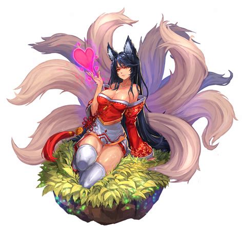 There are many servers about lol. ahri (league of legends) drawn by qbspdl | Danbooru