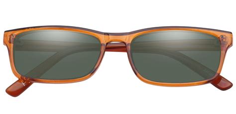 Holmes Rectangle Progressive Sunglasses Brown Frame With Brown Lenses Mens Sunglasses