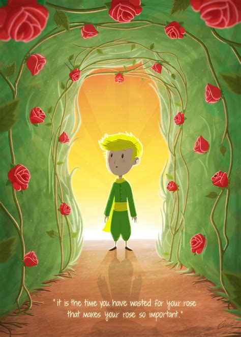 The Little Prince And The Roses Poster By Christopher Sanabria