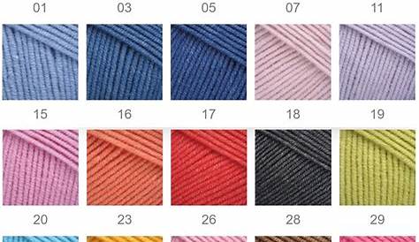 yarn art jeans color chart