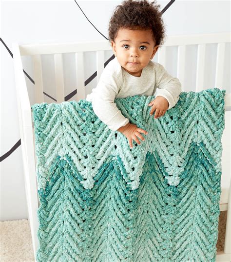 How To Make A Bernat Baby Blanket Dappled Ridged Crochet