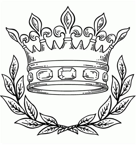 9 Pics Of King And Queen Crown Coloring Pages King Crown Crown