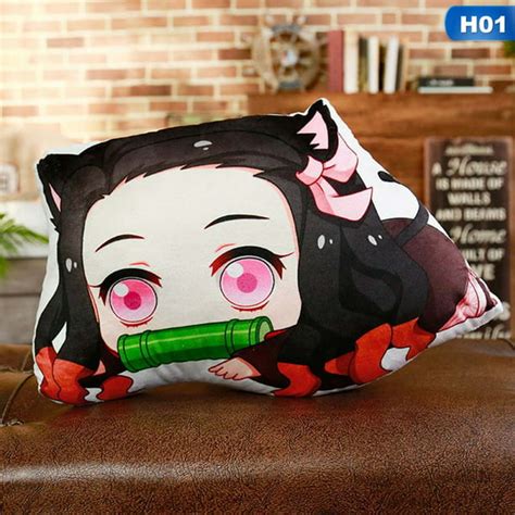 Akoada Anime Demon Slayer Kimetsu No Yaiba Kamado Nezuko Plush Pillow