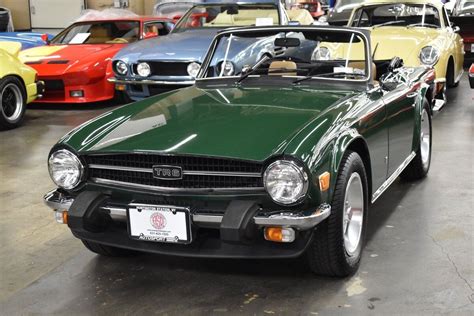 1975 Triumph Tr6 34501 Miles British Racing Green Convertible Used