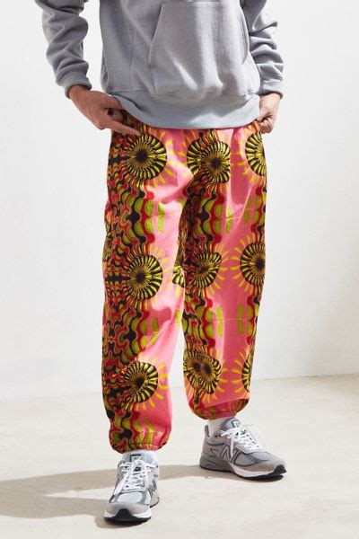 Uo Powatt Printed Baggy Pant Urban Outfitters